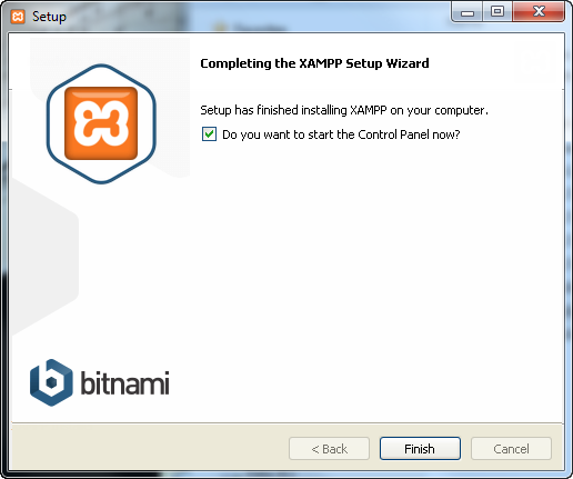 Xampp Install Complete